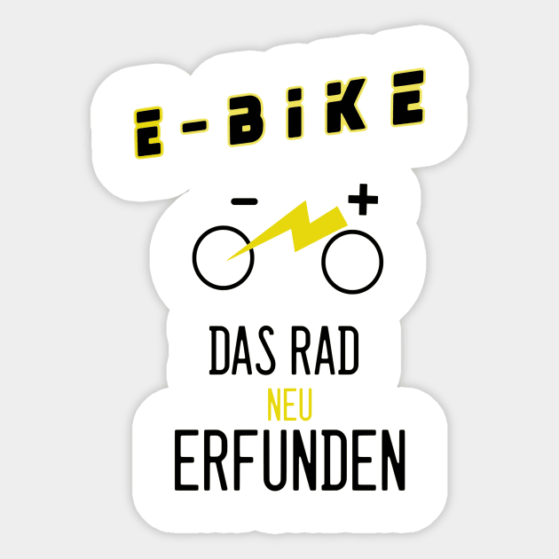 E-Bike Fahrrad Sticker by chilla09